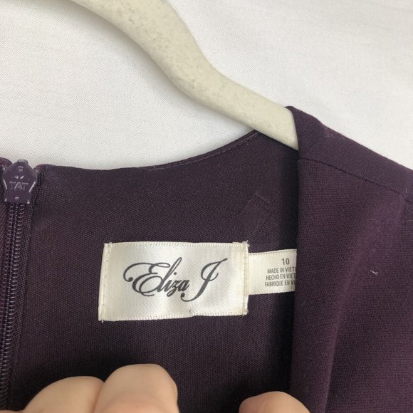 Eliza J Purple and Pink Midi Dress - Picture 5 of 8